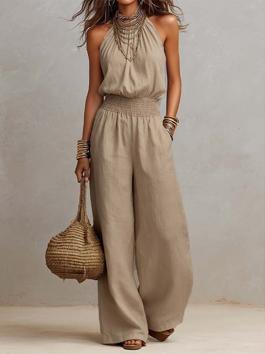 Élise | Combinaison Élégante à Col Halter