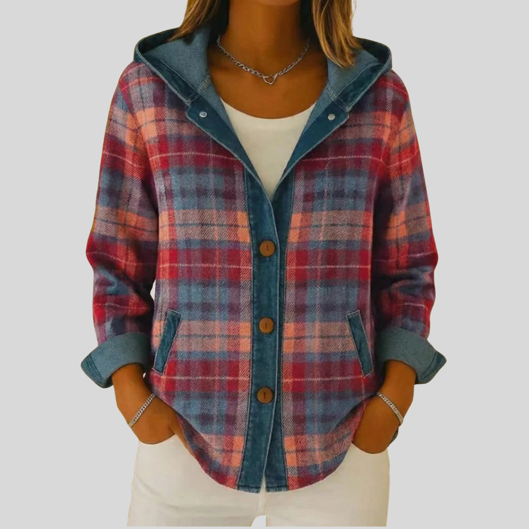 Heather - Veste à Capuche à Carreaux
