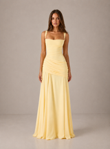 Séréna™ | Robe longue élégante à encolure carrée
