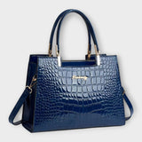 Maison Verdelle - Sac à main avec motif en cuir de crocodile brillant