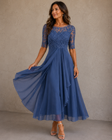 Adèle™ | Robe en Dentelle et Mousseline