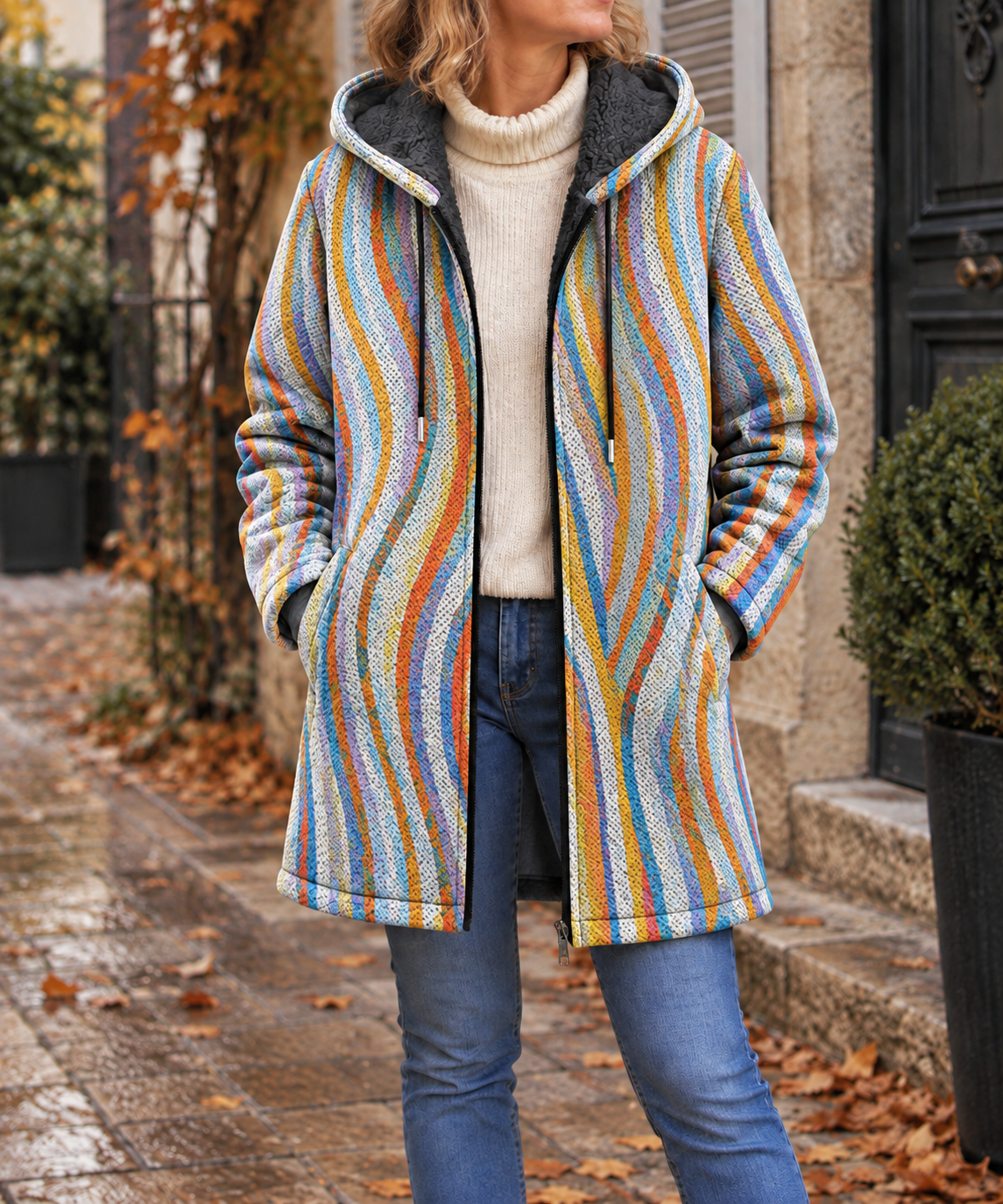 Rosalie | Veste à Rayures Colorées