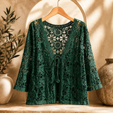 Charlotte™ | Cardigan en Crochet Fleuri#