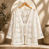 Charlotte™ | Cardigan en Crochet Fleuri#