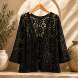 Charlotte™ | Cardigan en Crochet Fleuri#