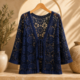 Charlotte™ | Cardigan en Crochet Fleuri#