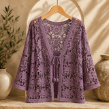 Charlotte™ | Cardigan en Crochet Fleuri#