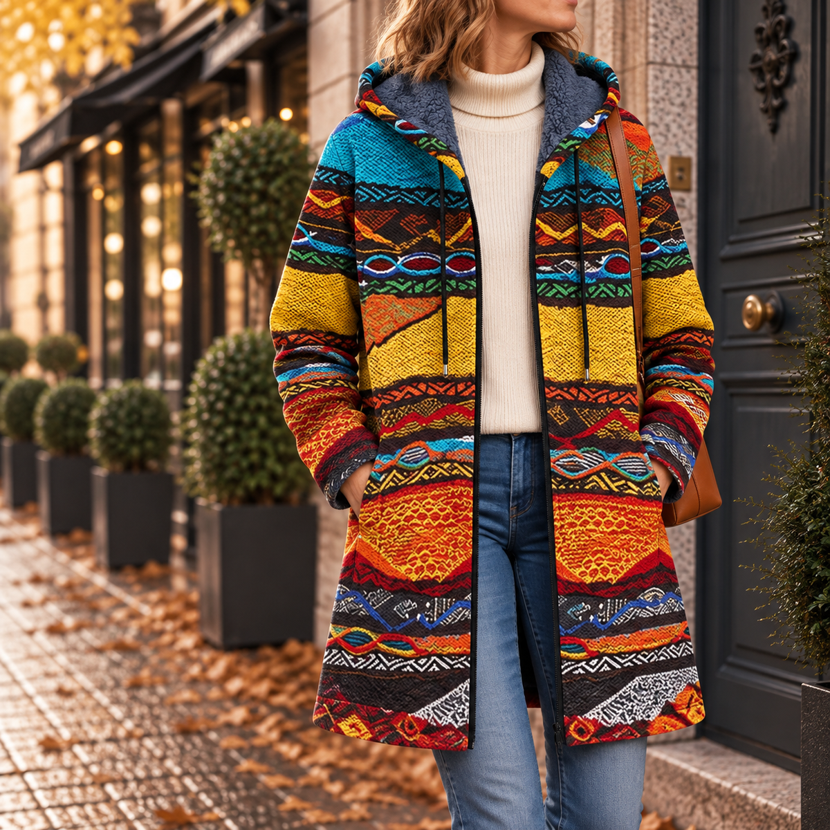 Clémence | Veste à Motifs Bohèmes