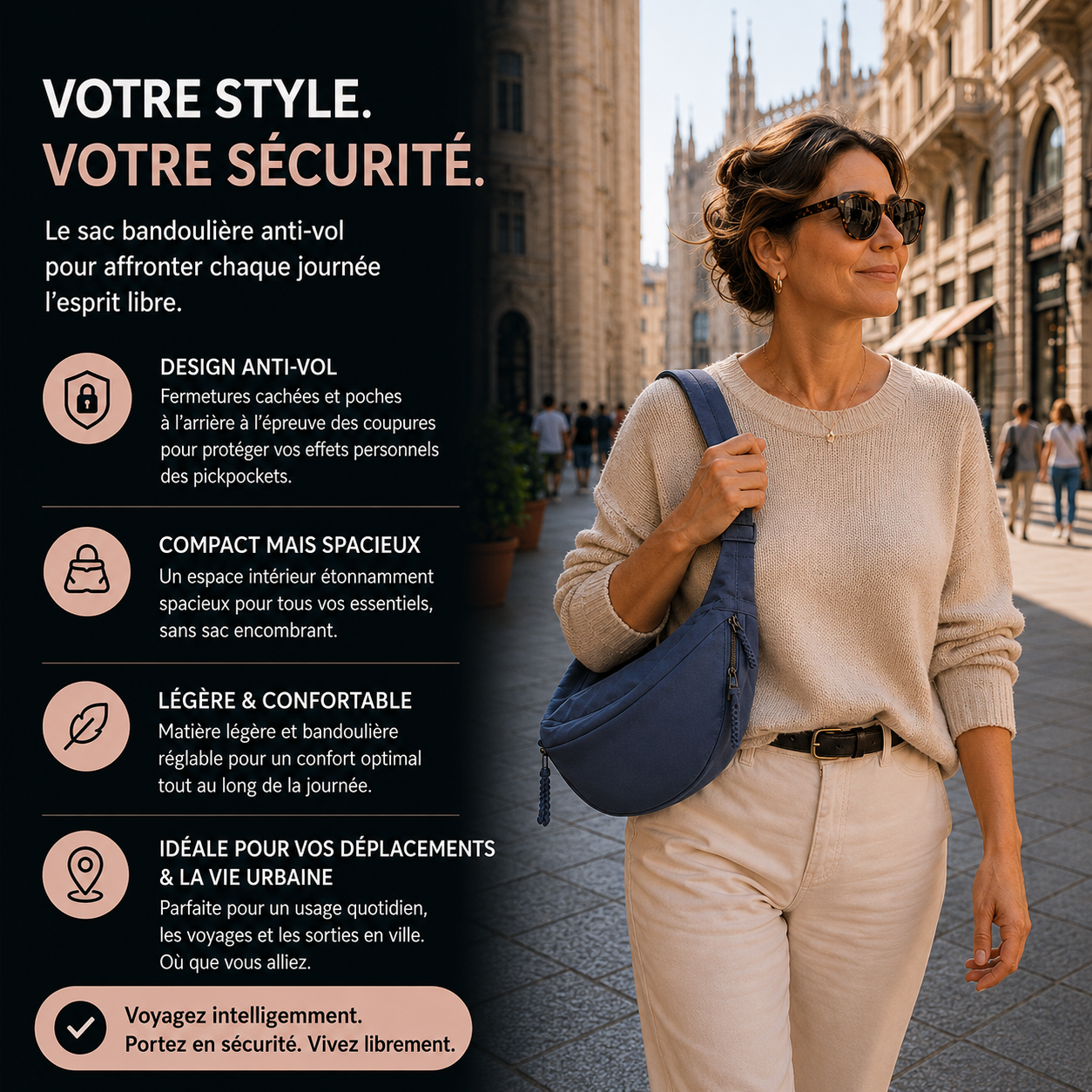 Grazia | Sac à Bandoulière Bleu