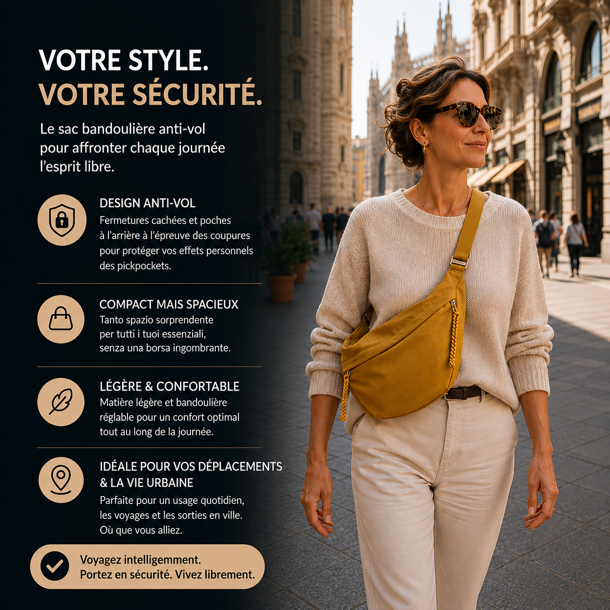 Fernanda | Sac à Bandoulière Ocre