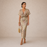 Robe Midi Cuivre | Robe d'Été Femme