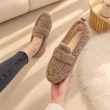Lou | Pantoufles en Teddy Doux
