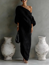 Élise™ — Robe longue asymétrique
