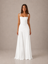 Séréna™ | Robe longue élégante à encolure carrée