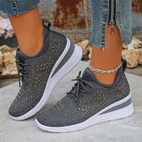 Karine | Baskets confort avec détails strass