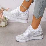 Karine | Baskets confort avec détails strass